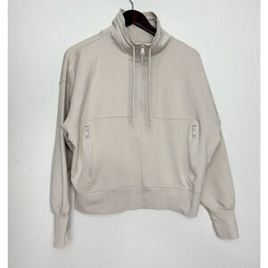 Old Navy Active Women’s Dynamic Fleece XL Cream Tan Neutral Athleisure Sweater